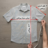 پیراهن آستین کوتاه مردانه مدل کنفی اسلپ طرح راه راه سبز