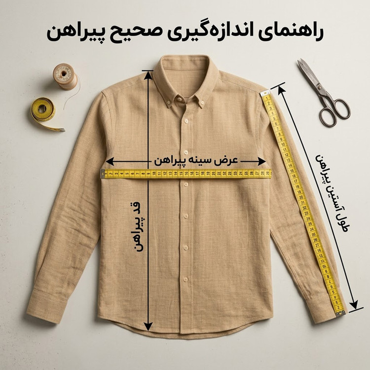 پیراهن باکسی مردانه مدل راه راه پارچه ریزشی نسکافه ای